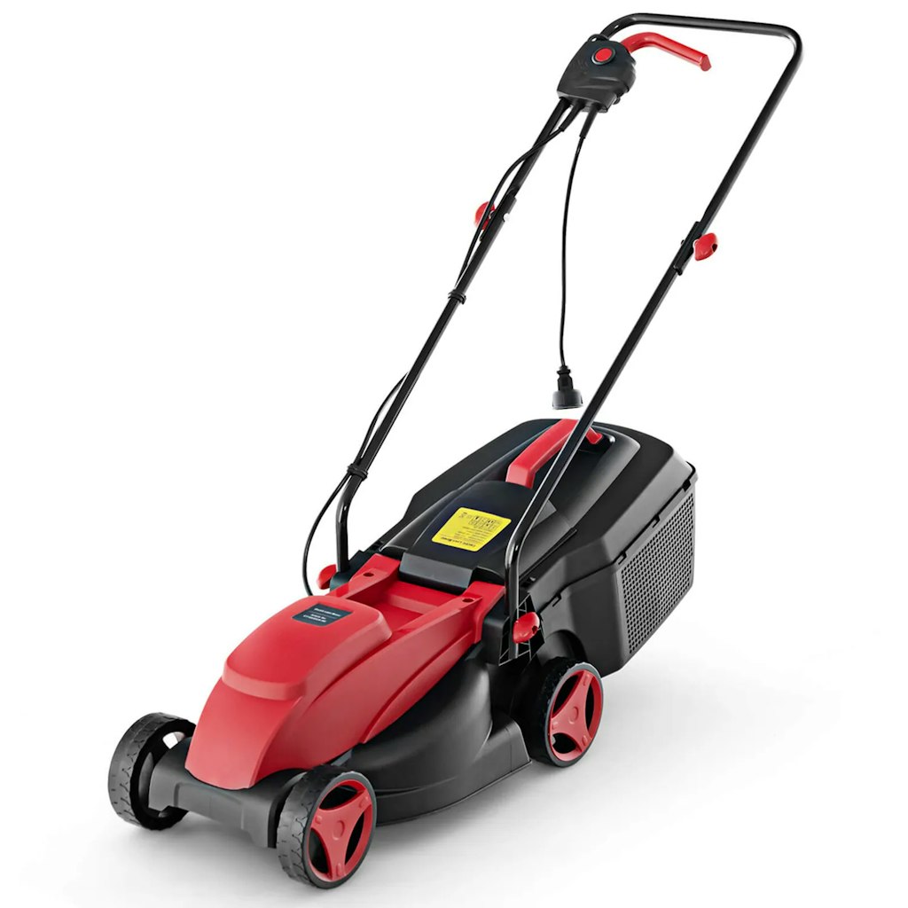 Costway Electric Corded Lawn Mower w/ Collection Box: $89