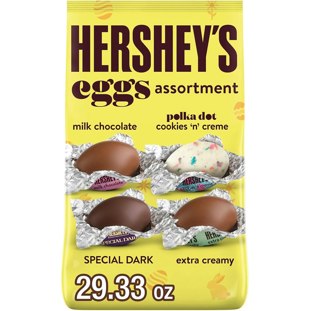 Hershey's Eggs Assortment 29.33-oz. Bag: $10.62 Hershey's Eggs Assortment 29.33-oz. Bag: $10.62