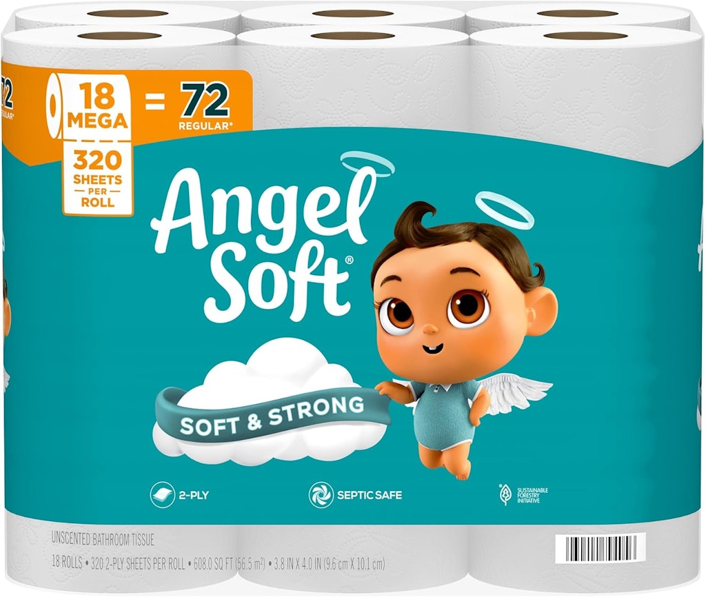 Angel Soft Toilet Paper 18 Mega Rolls: $12 via Sub & Save Angel Soft Toilet Paper 18 Mega Rolls: $12 via Sub & Save