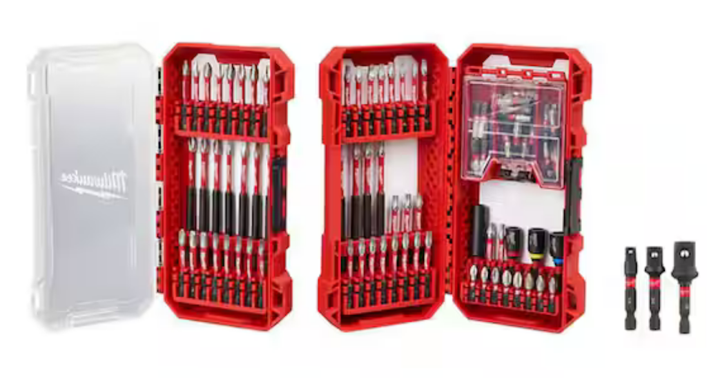 Milwaukee Shockwave 103-Piece Impact-Duty Alloy Steel Screw Driver Bit Set: $35