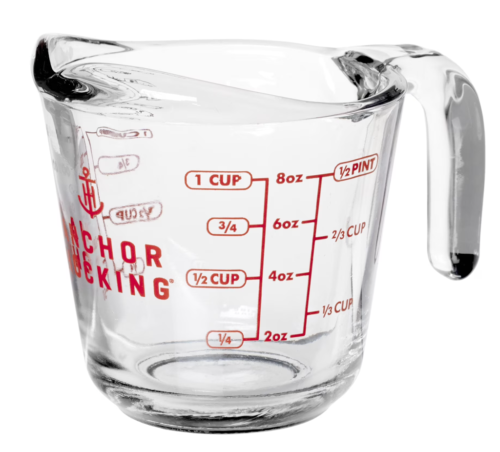 Anchor Hocking 1-Cup Glass Measuring Cup: $2