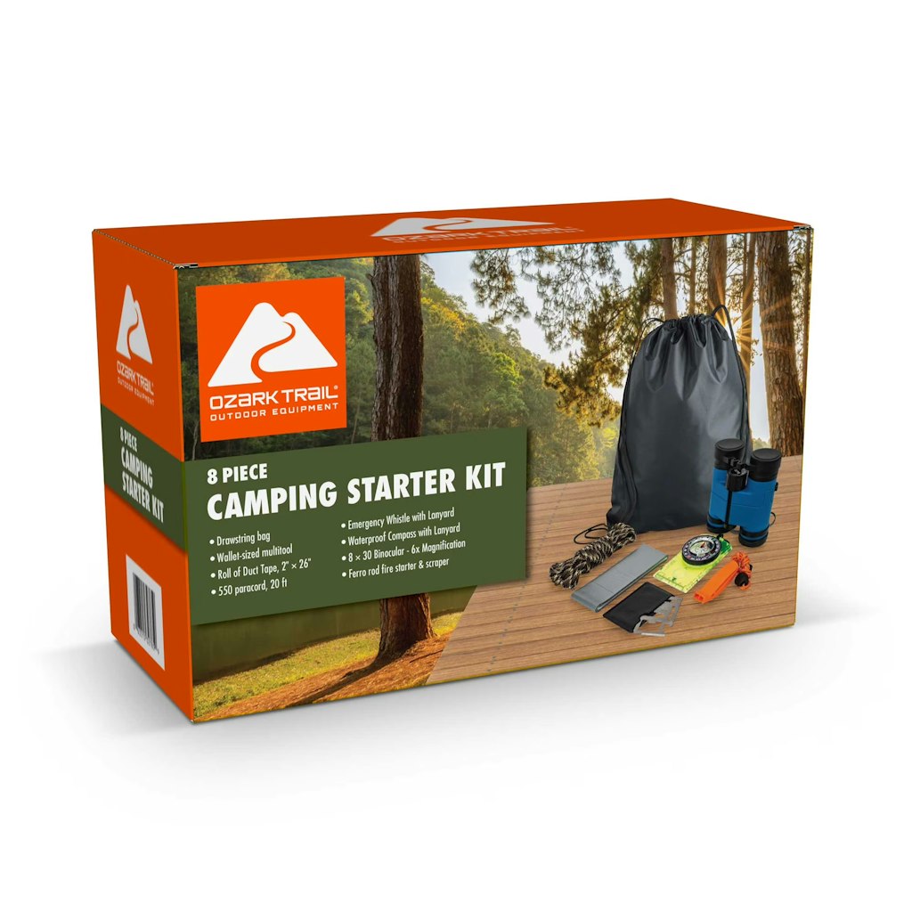 Ozark Trail 8-Piece Camping Starter Set: $24.98