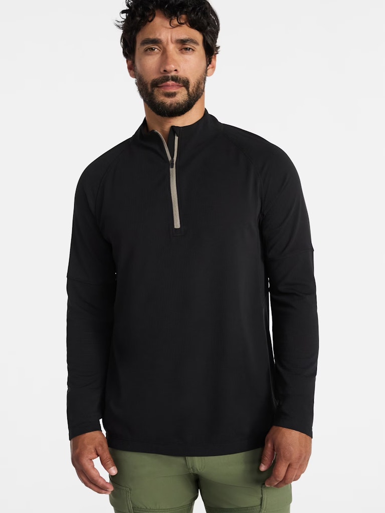 Ozark Trail Men's Textured Quarter Zip Pullover: $8.39