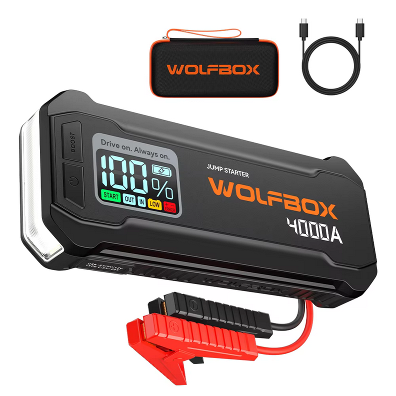 WolfBox 4,000A Jump Starter: $74 WolfBox 4,000A Jump Starter: $74