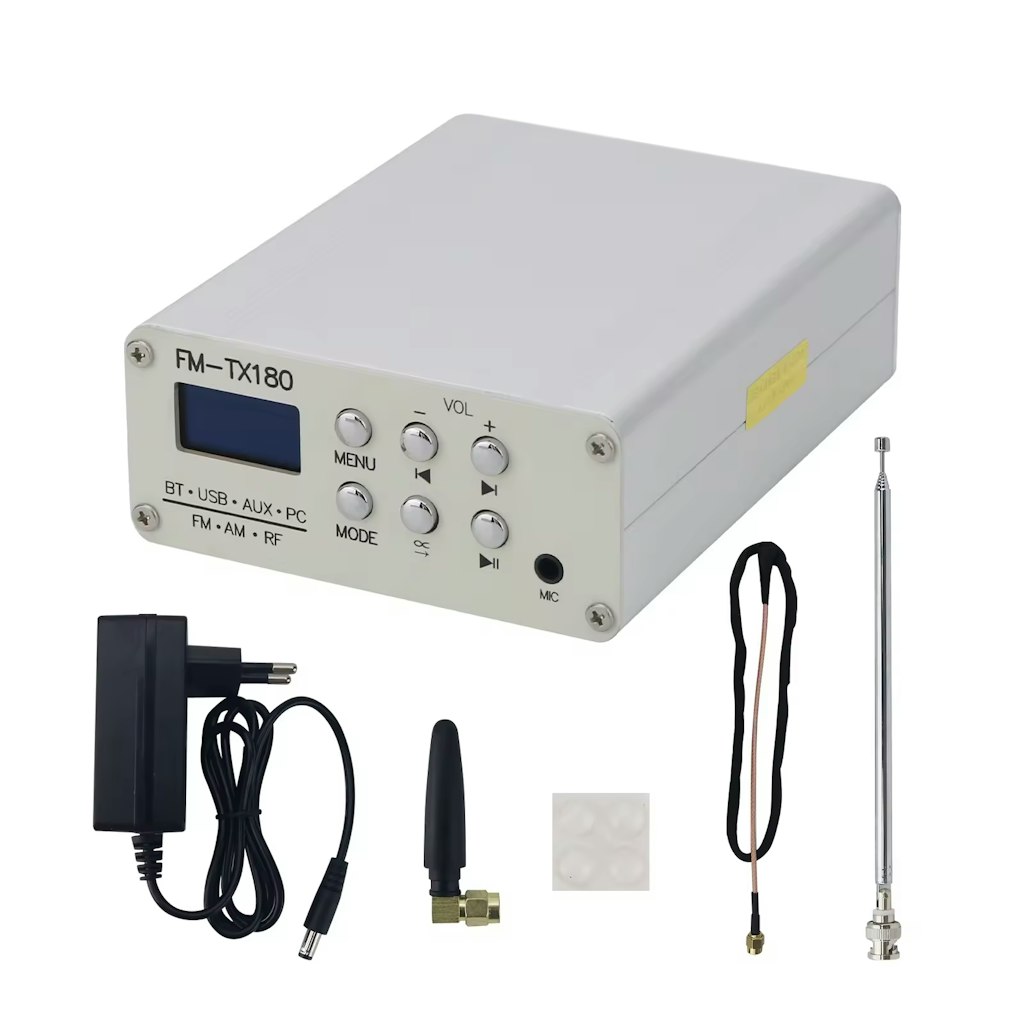 TZT FM-TX180 75MHz to 108MHz FM Radio Transmitter: $40.50