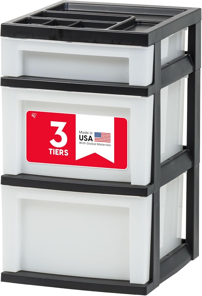 IRIS USA 3-Drawer Rolling Organizer Cart: $25