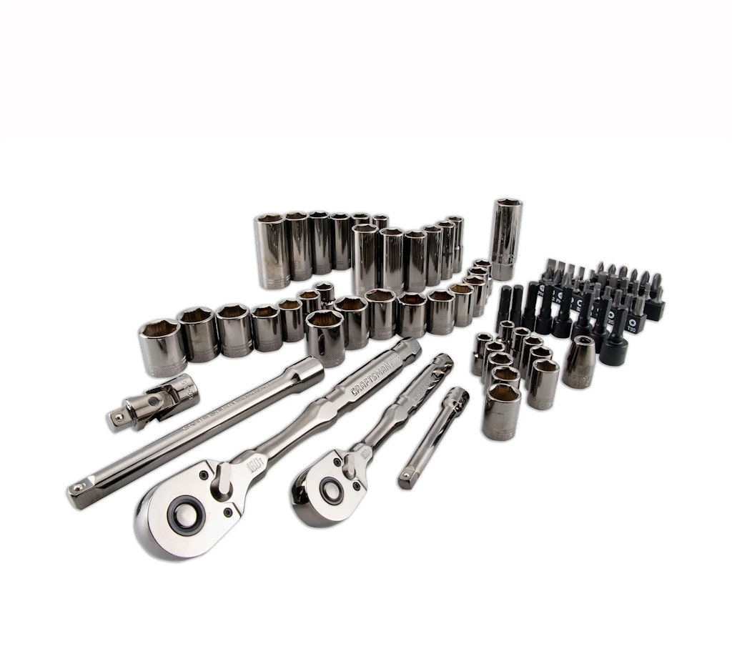 Craftsman Overdrive 80-Piece Metric and standard (SAE) Mechanics Tool Set: $79