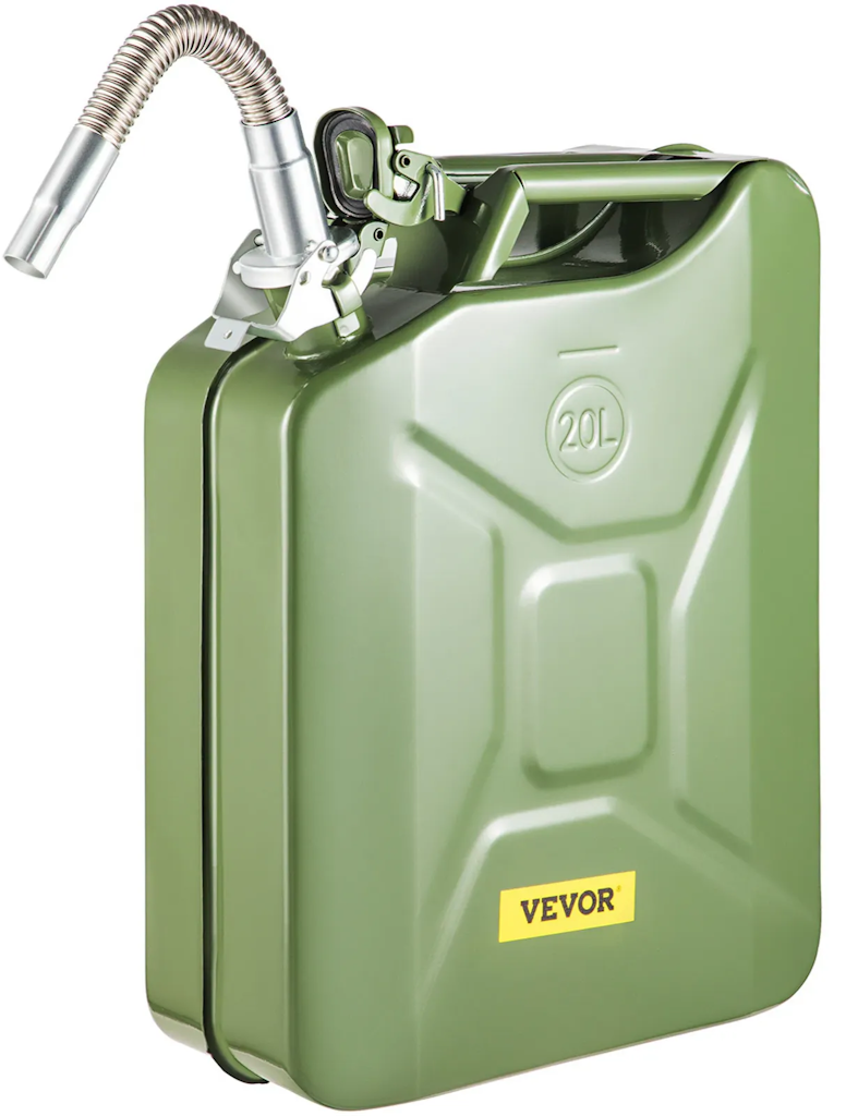 Vevor 5.3-Gallon Jerry Fuel Can: $26 