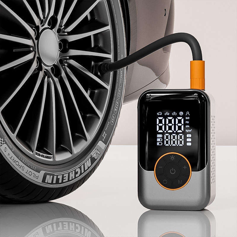 PCMOS 7.4V 120W Mini Portable Electric Tire Inflator / Air Compressor: $6.60