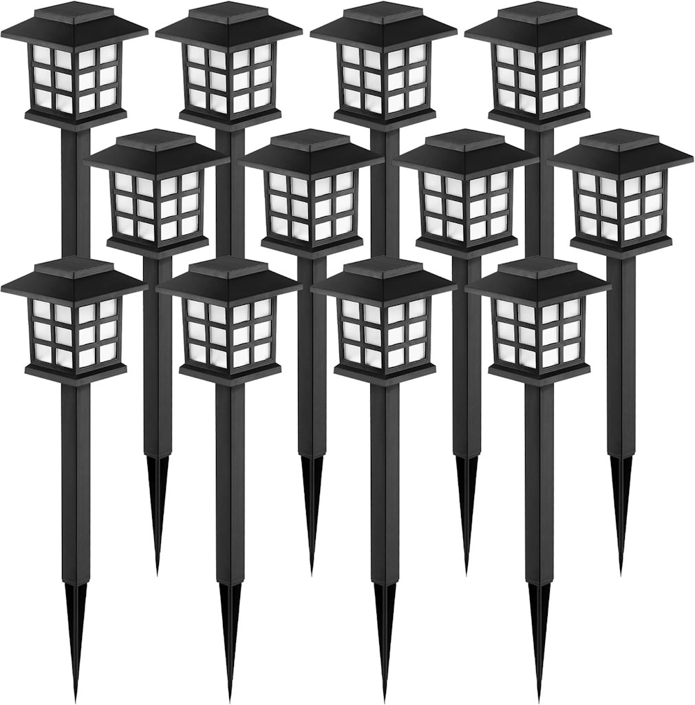 Gigalumi Solar LED Outdoor Lights 12-Pack: $13 w/ Prime