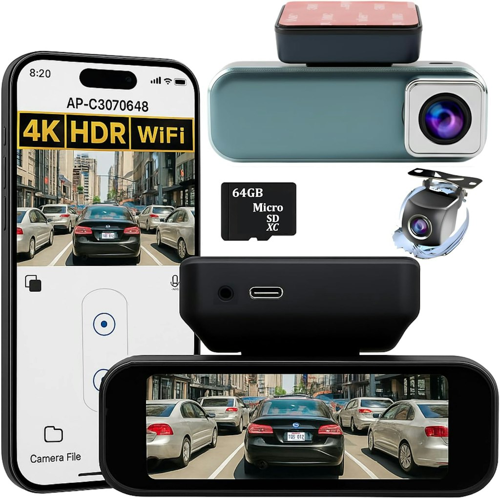 7Track Dual 4K 1080P Dash Camera: $39.99 7Track Dual 4K 1080P Dash Camera: $39.99