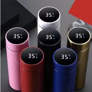 Vacuum Insulated 500ml Thermos w/ Temperature Display: $2.44