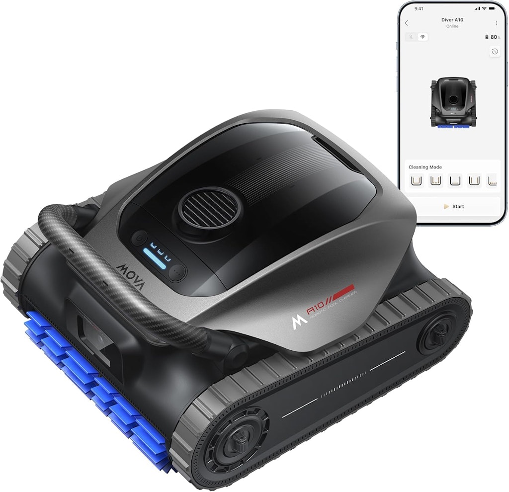 Mova Diver A10 6,000GPH Robotic Pool Vacuum: $699.00