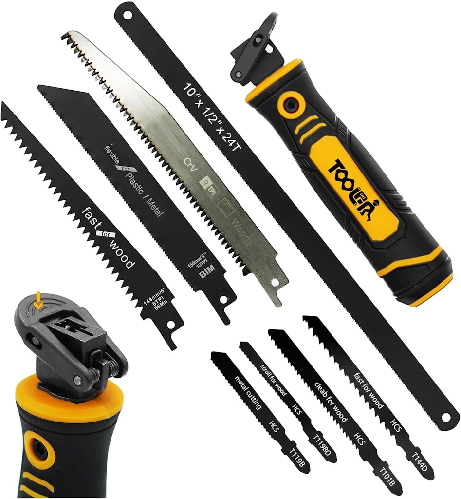 Toolan 8-In-1 Multi-Blade Hand Saw: $19 w/ Prime