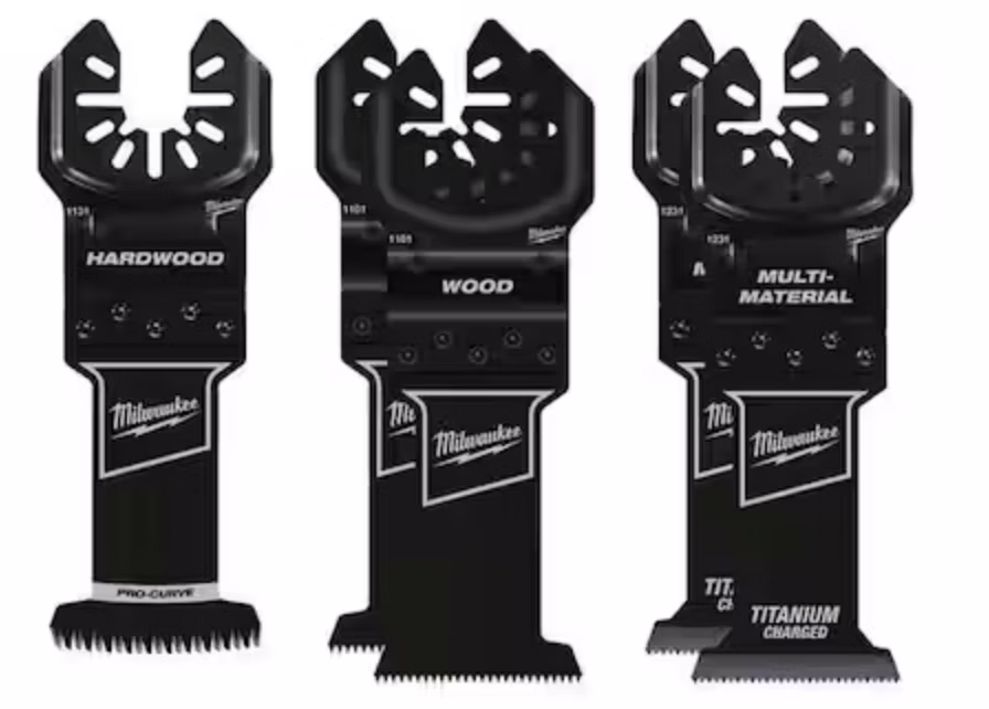 Milwaukee 5-Piece Open-Lok Variety Oscillating Blade Set: $14