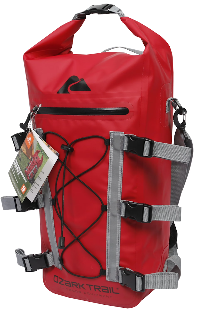 Ozark Trail Spring River Waterproof Roll-Top Backpack: $14.97