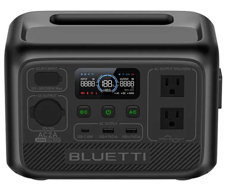 Refurb Bluetti AC2A 204Wh LiFePO4 Portable Power Station: $95