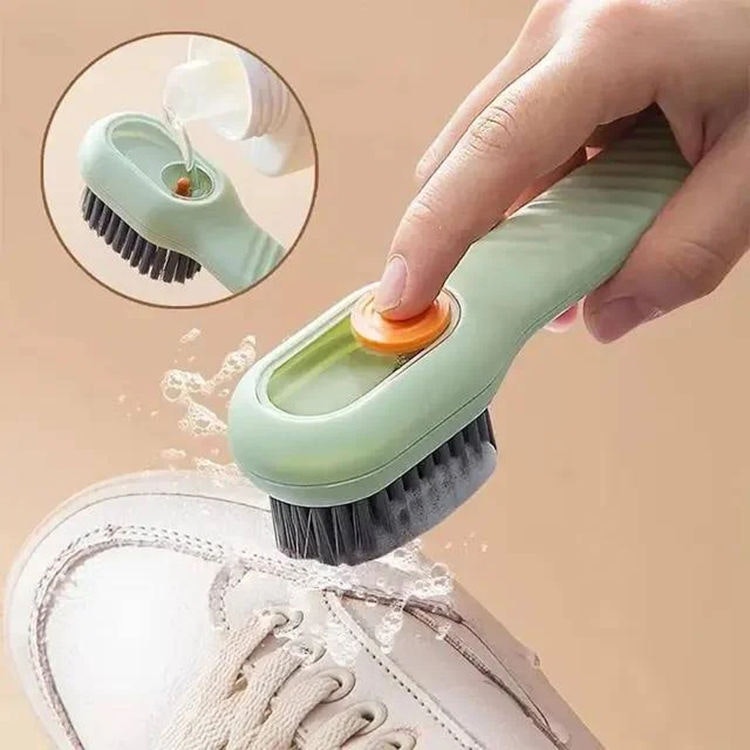 Shoe Cleaning Brush w/ Built-In Soap Dispenser: $0.17