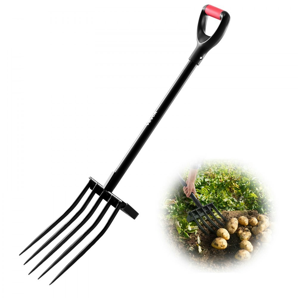 Vevor 41" 5-Tine Steel Garden Fork: $31.25 Vevor 41" 5-Tine Steel Garden Fork: $31.25