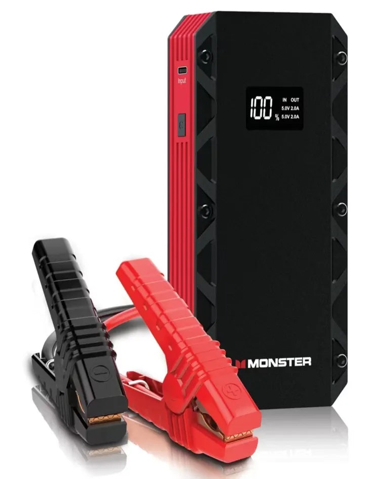 Open-box Monster 8,000mAh Jump Starter / Power Bank: $26