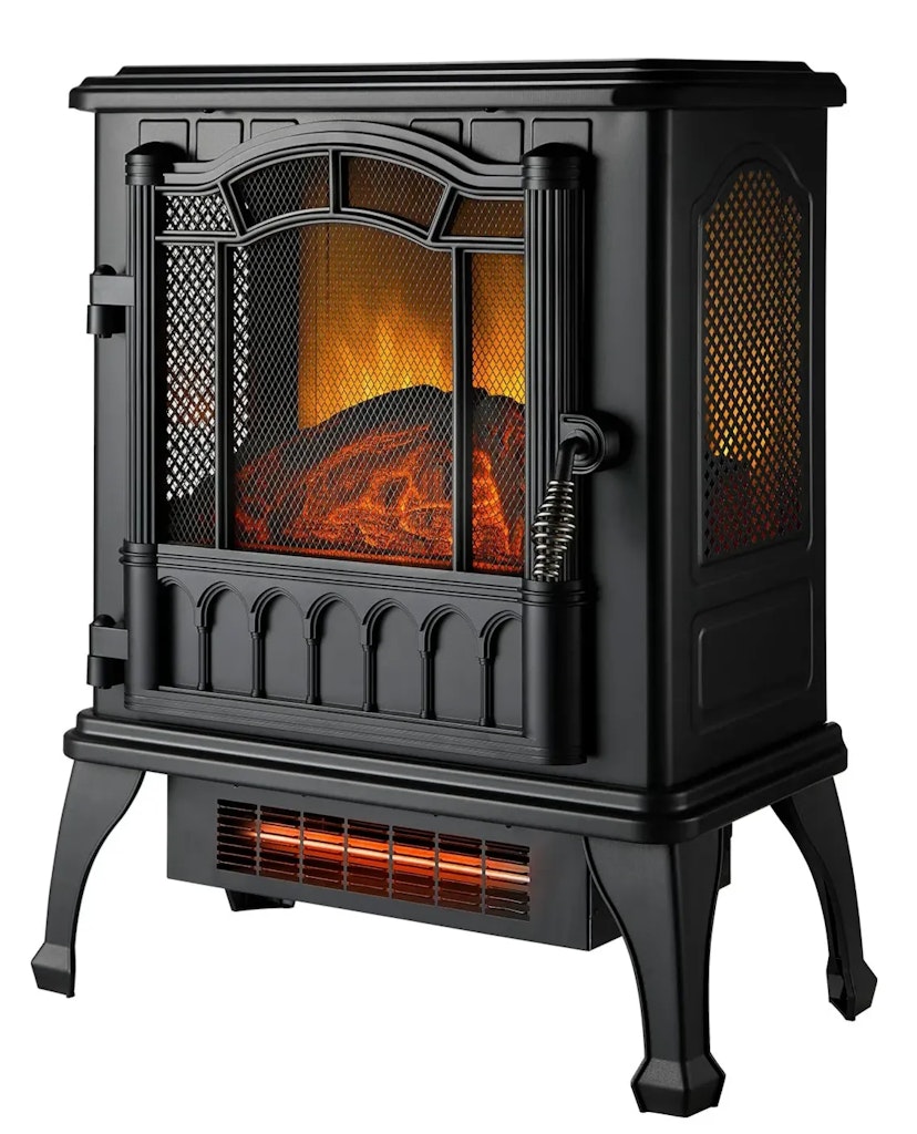 Open-box Mainstays 2-Setting 3D Electric Stove Heater: $43 Open-box Mainstays 2-Setting 3D Electric Stove Heater: $43