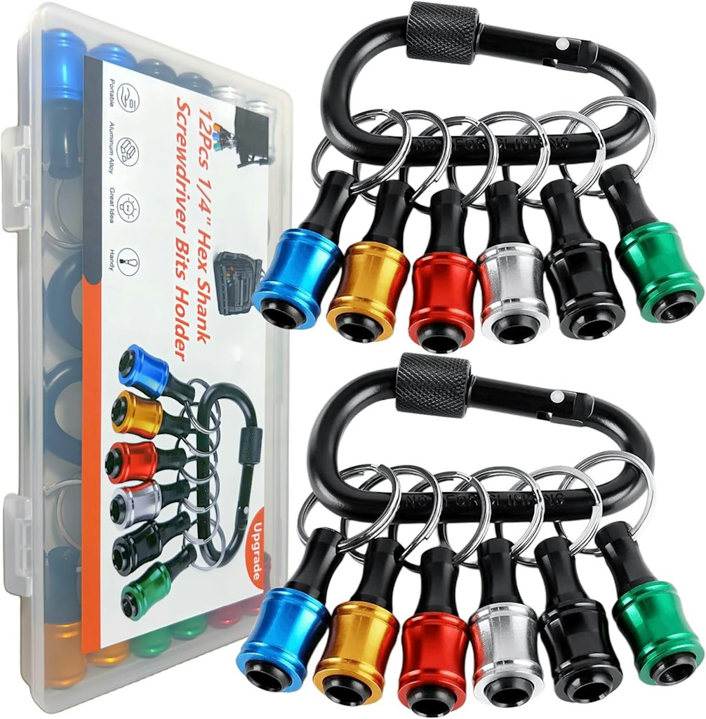 12-Piece 1/4 Socket Hex Shank Screwdriver Bit Holder: $13