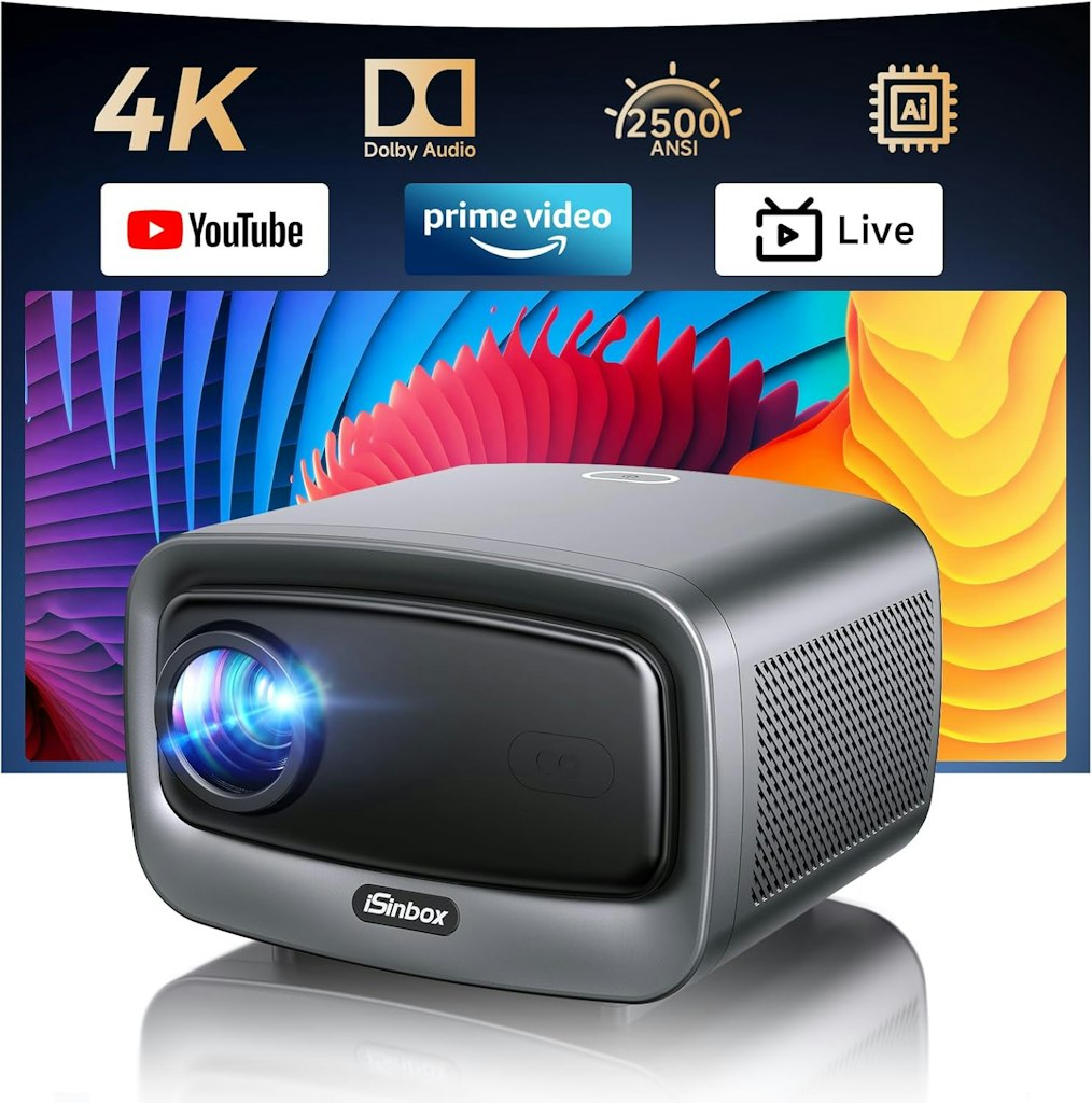iSinbox 1800 ANSI 4K Smart Projector: $129.99 iSinbox 1800 ANSI 4K Smart Projector: $129.99