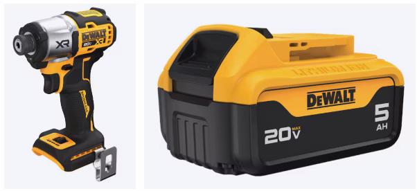 DeWalt 20V MAX XR Impact Driver w/ 20V Battery: $169 DeWalt 20V MAX XR Impact Driver w/ 20V Battery: $169