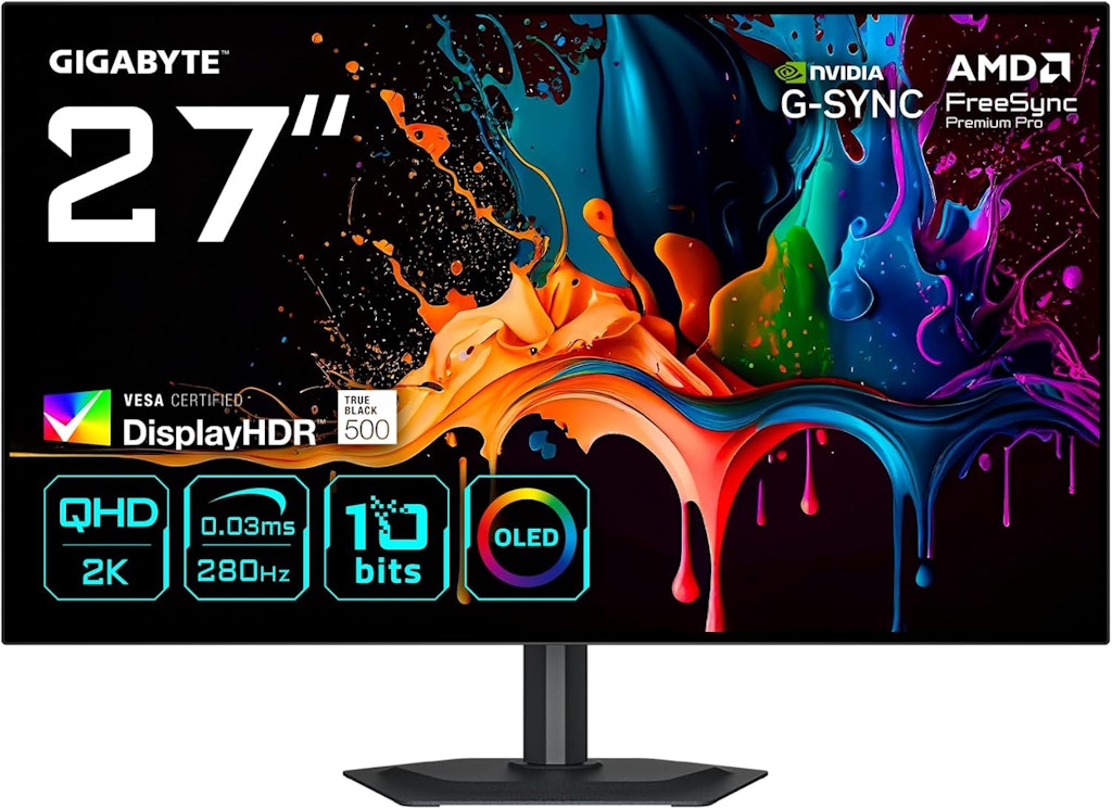 Gigabyte 27" OLED QHD 280Hz Gaming Monitor: $550 Gigabyte 27" OLED QHD 280Hz Gaming Monitor: $550