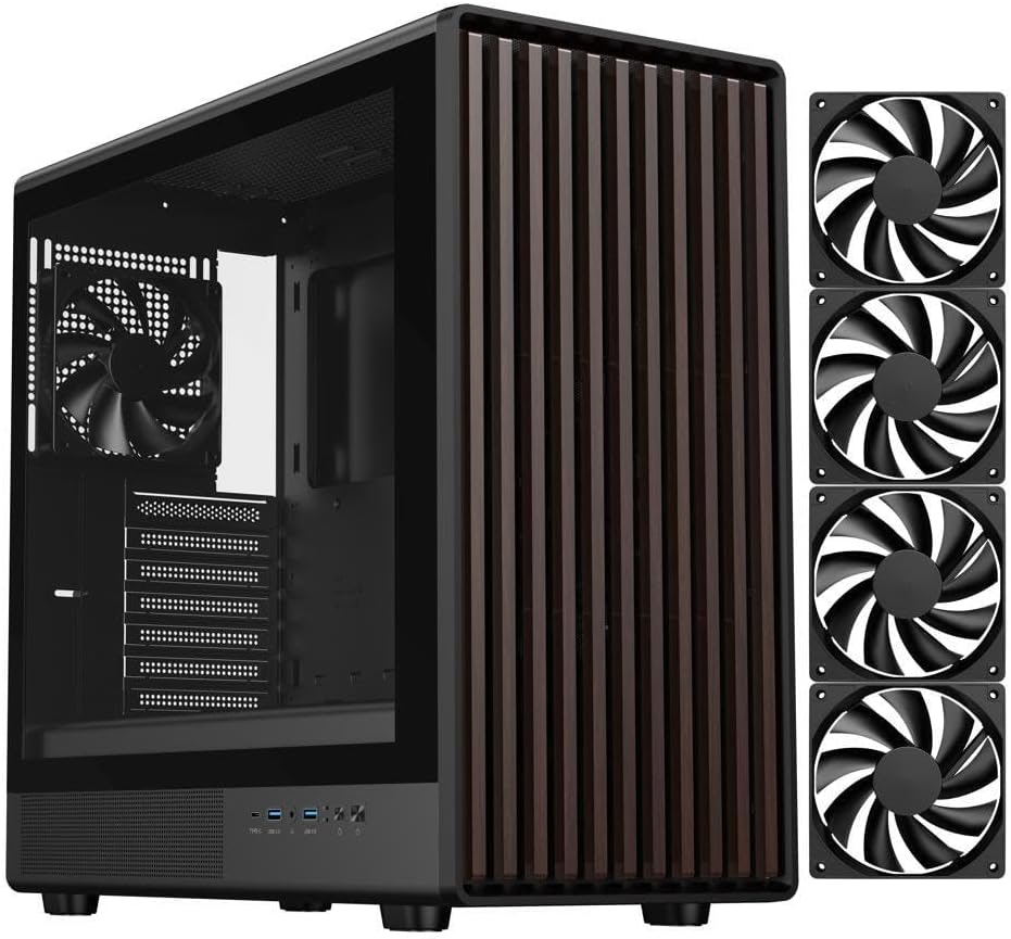 DIYPC ATX Mid Tower with Wood Front: $70