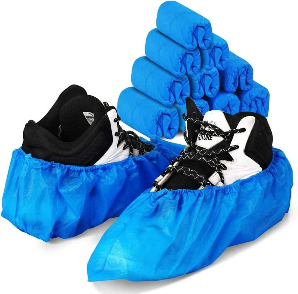 Disposable Shoe Covers 50-Pair Pack: $7.99