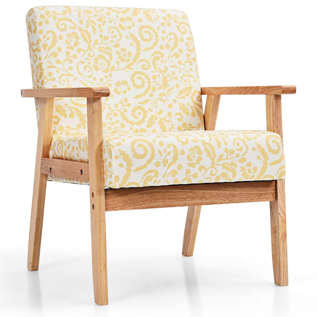 Costway Modern Accent Upholstered Lounge Chair: $39