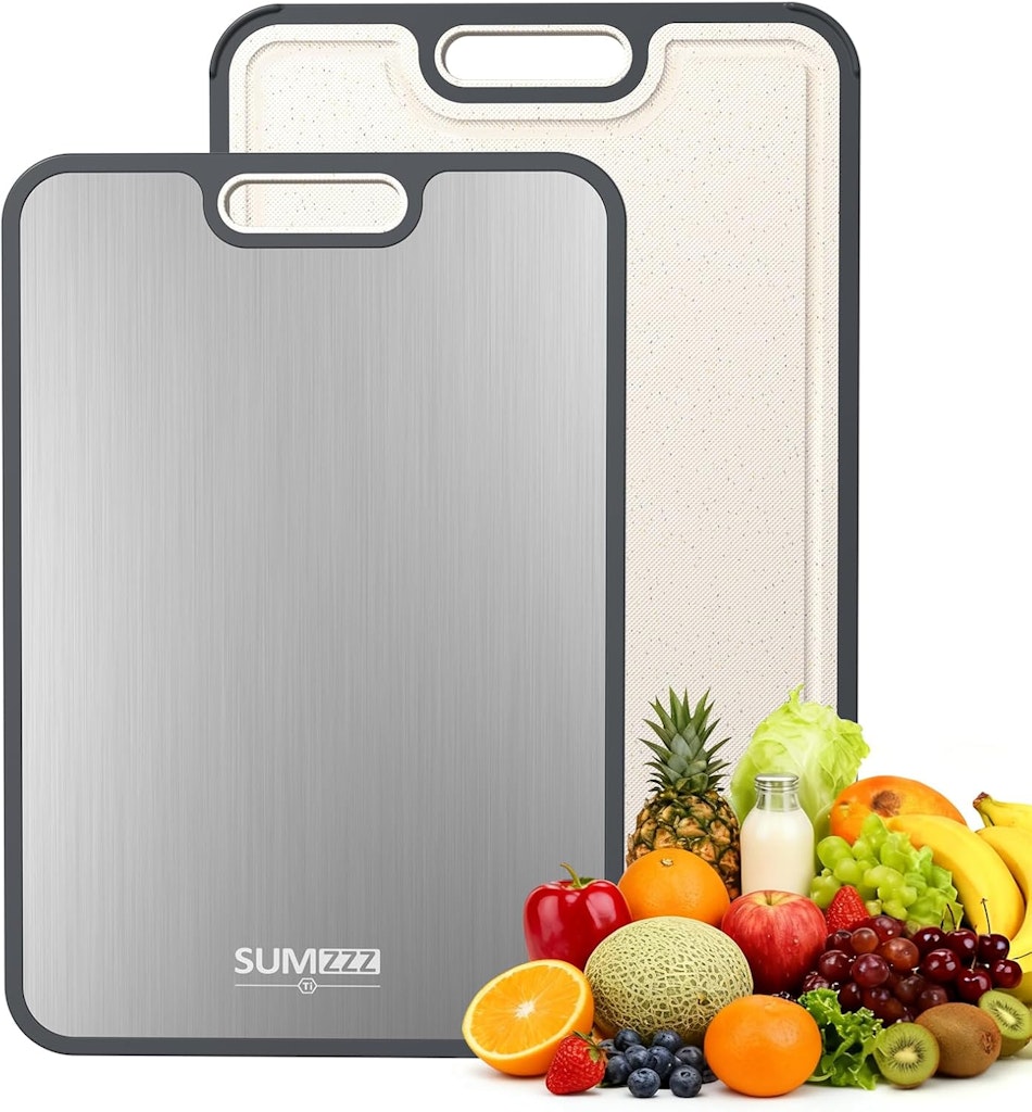 15.6" x 10.8" Titanium Cutting Board: $14.77 15.6" x 10.8" Titanium Cutting Board: $14.77