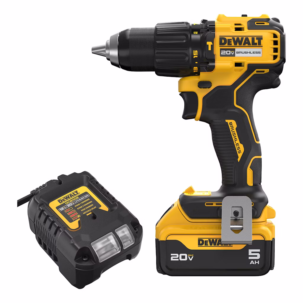 DeWalt 1/2" 20V Max Variable Speed Brushless Cordless Hammer Drill w/ Battery and Charger: $169 DeWalt 1/2" 20V Max Variable Speed Brushless Cordless Hammer Drill w/ Battery and Charger: $169