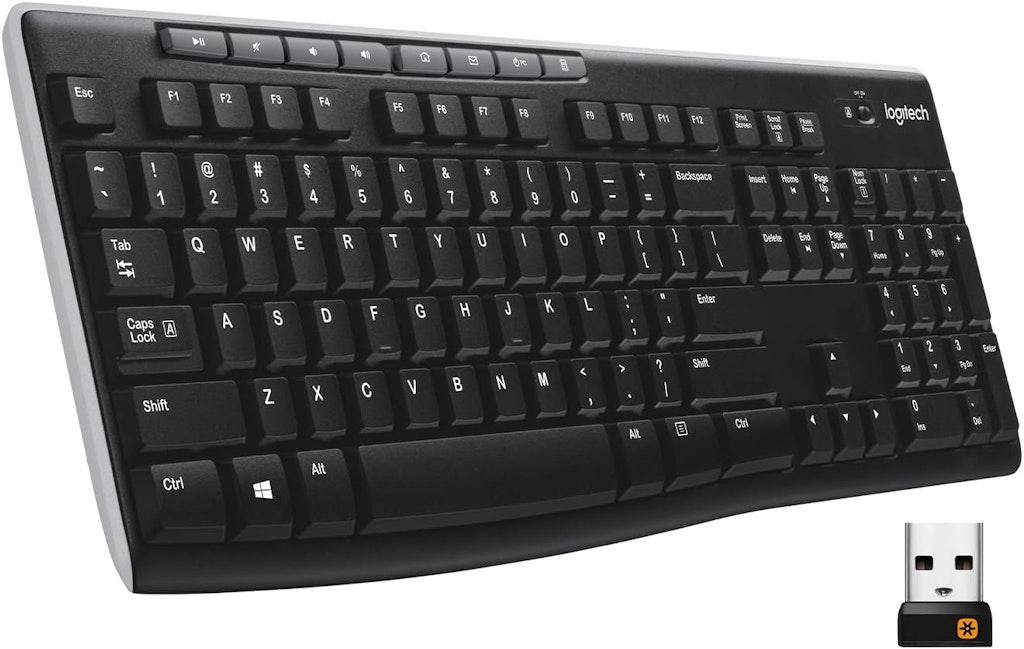 Logitech K270 Wireless Keyboard for Windows: $20