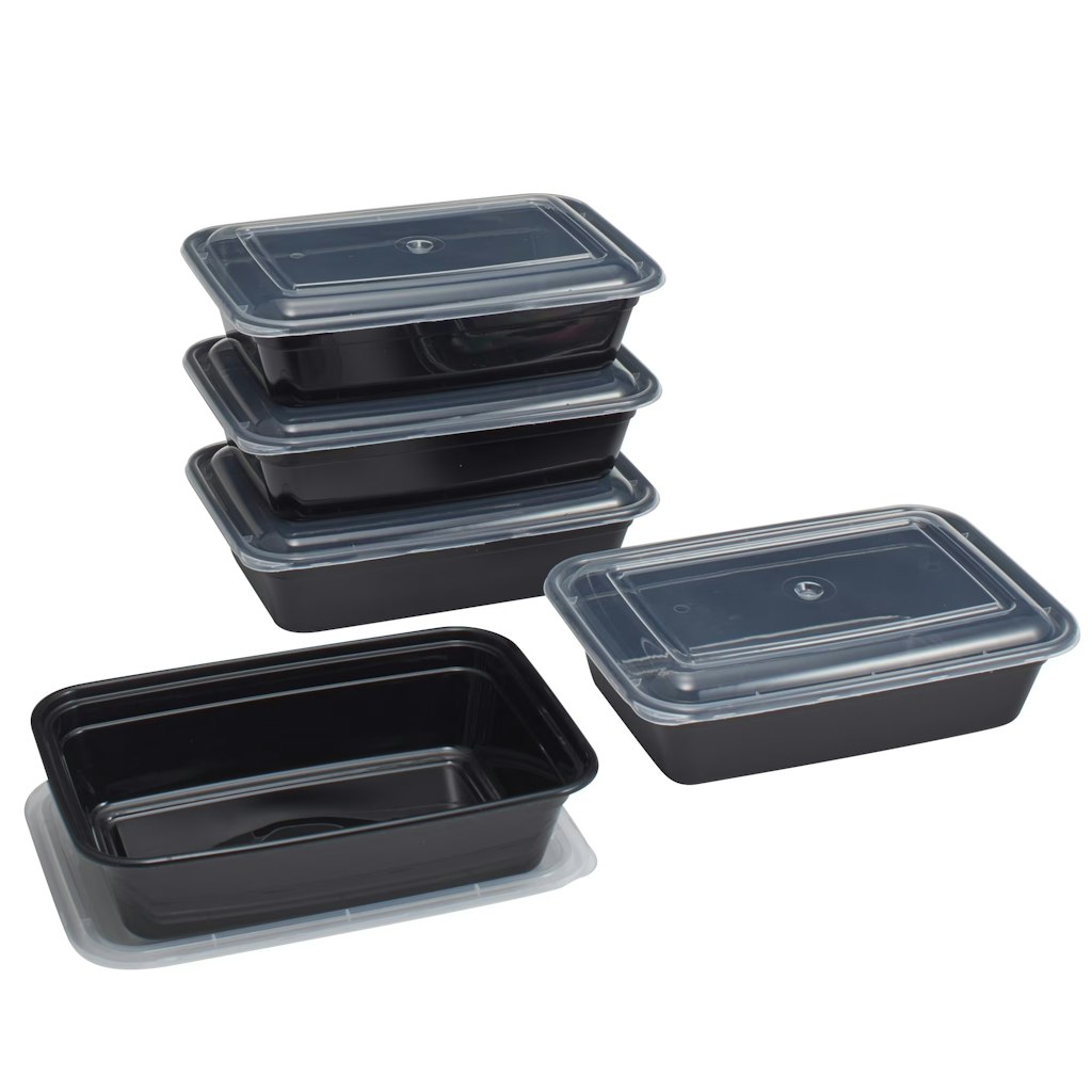 Mainstays 10-Piece Meal Prep Containers with Lids: $4.93