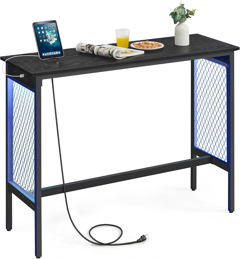 Vasagle 47.2" Bar Table with Power Outlets: $41 Vasagle 47.2" Bar Table with Power Outlets: $41