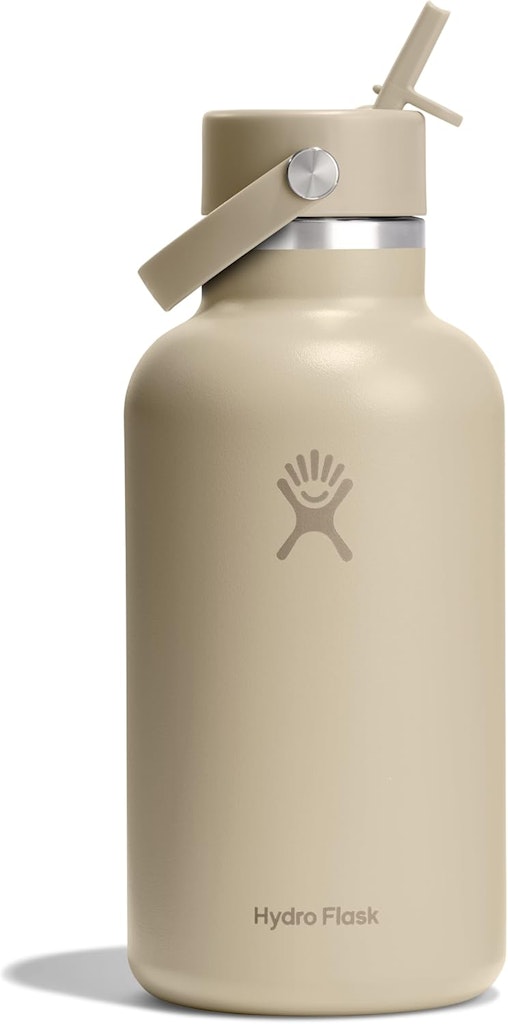 Hydro Flask 64-oz. Wide Mouth Flex Straw Water Bottle: $32