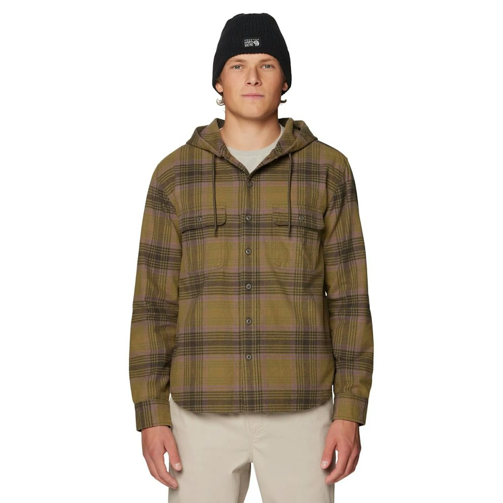 Mountain Hardwear Men's Dusk Creek Long Sleeve Hooded Shirt: $33