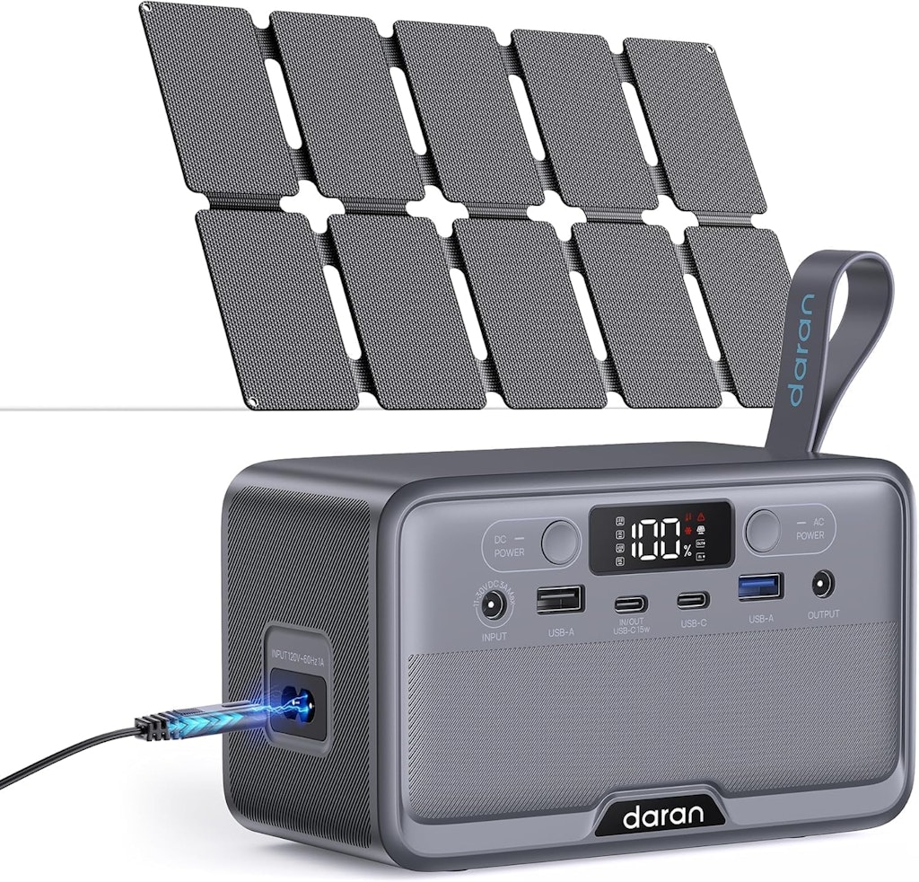 DaranEner 100W Portable Power Station with LiFePO4 Battery: $77.99