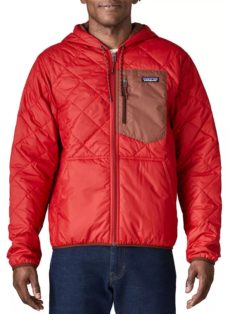  Patagonia Men's Diamond Quilted Bomber Hooded Jacket: $90