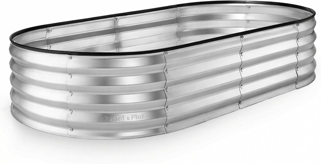 Plant & Plot 4x2-Foot Galvanized Raised Garden Bed: $20