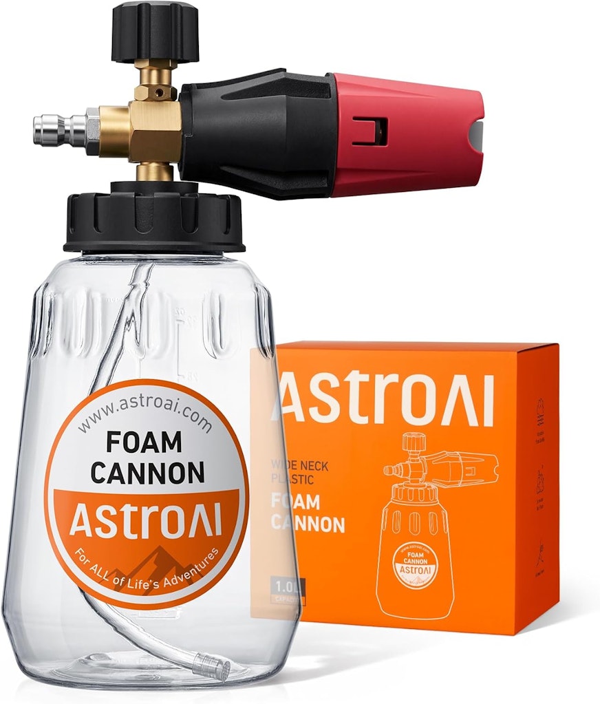 AstroAI Foam Cannon 1L Bottle with Quick Connector: $18.19 AstroAI Foam Cannon 1L Bottle with Quick Connector: $18.19