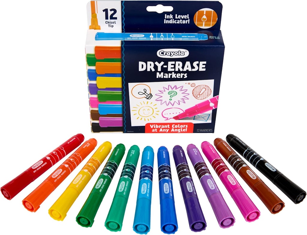 Crayola Take Note 12-Count Dry Erase Markers: $7.68