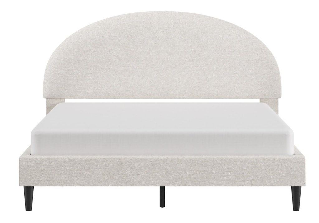 HH2Home Hycliff Half Moon Upholstered Queen Platform Bed: $108 HH2Home Hycliff Half Moon Upholstered Queen Platform Bed: $108