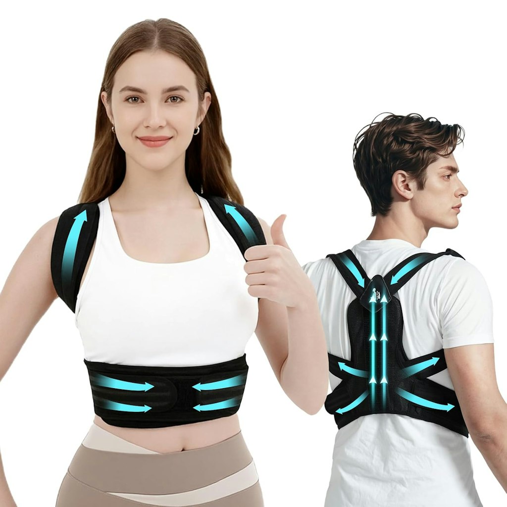 Deziyua Men's or Women's Posture Correcting Back Brace: $10