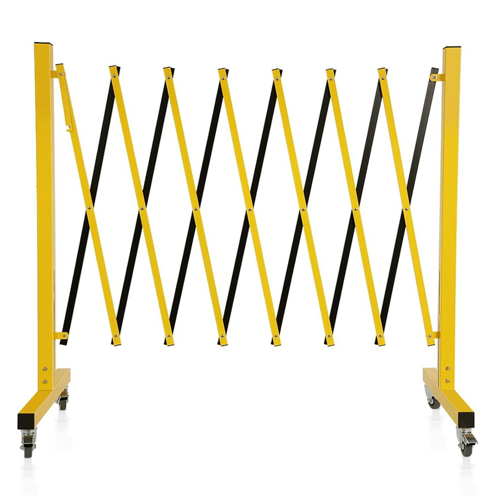 11.5-Foot Industrial Expandable Barricade with Wheels: $54