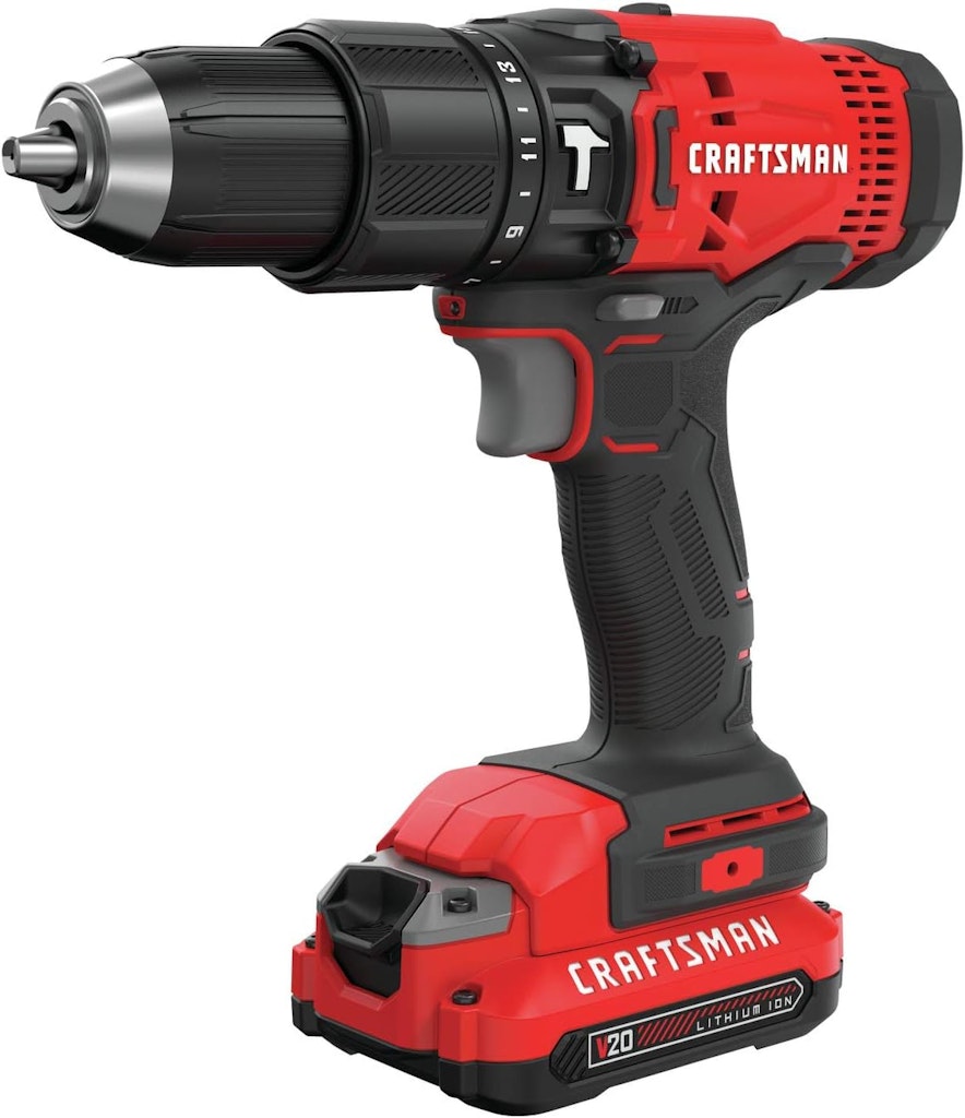 Craftsman V20 Cordless Hammer Drill Kit: $89