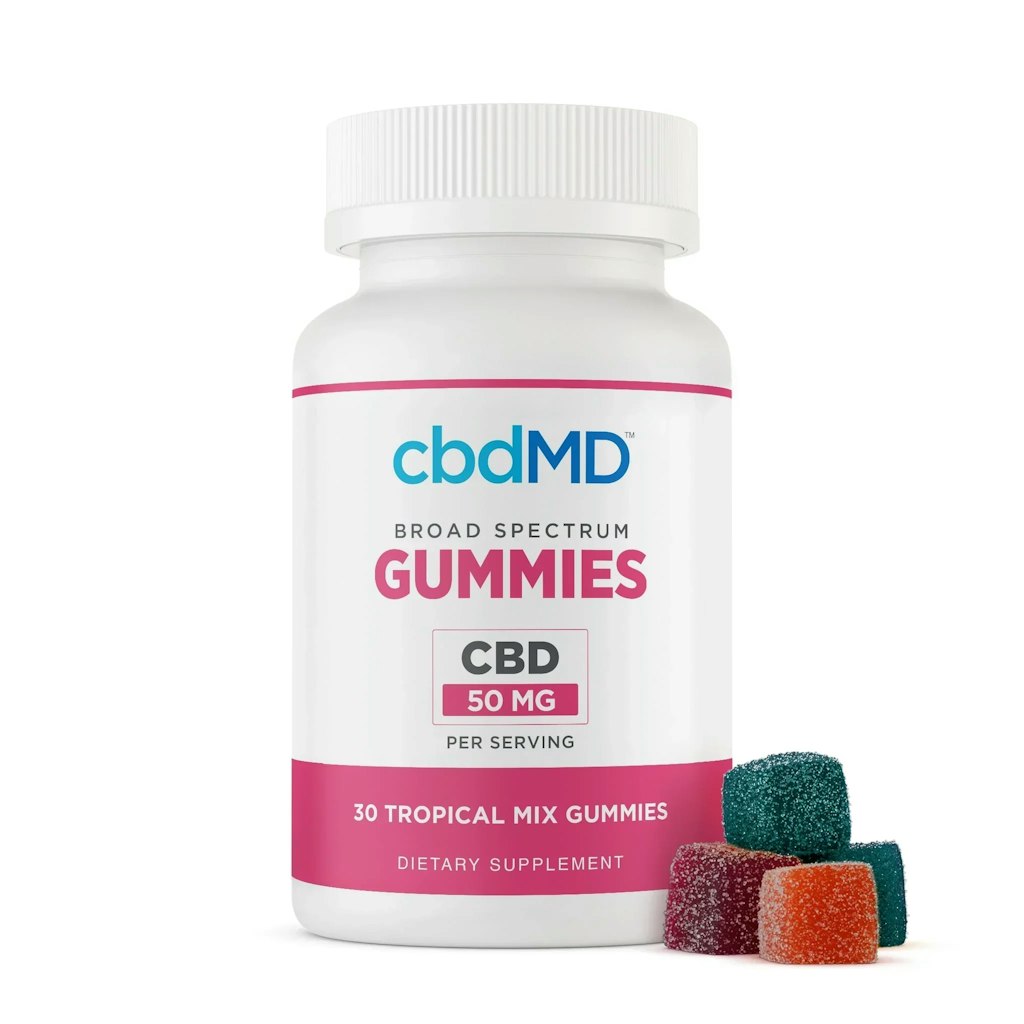 cbdMD Broad Spectrum CBD Gummies 30-Count: 25% off w/ Subscribe & Save