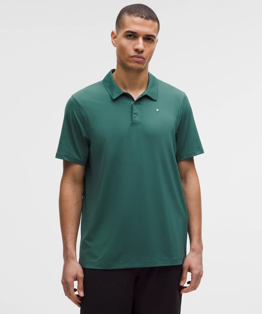 lululemon Men's Logo Sport Polo Short Sleeve: $49